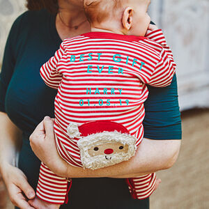 christmas present baby grow