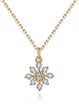 Gold Plated Dainty Flower Floral Necklace, 2 of 5