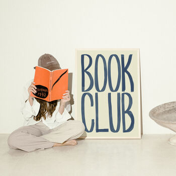 Book Club Typography Bold Wall Art Print, 7 of 12