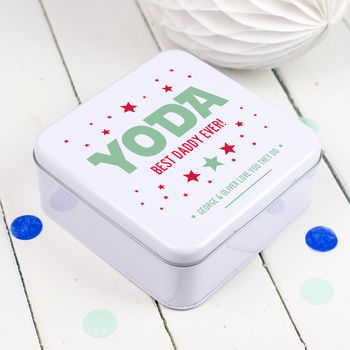 Personalised Yoda Best Daddy Star Wars Tin, 3 of 4