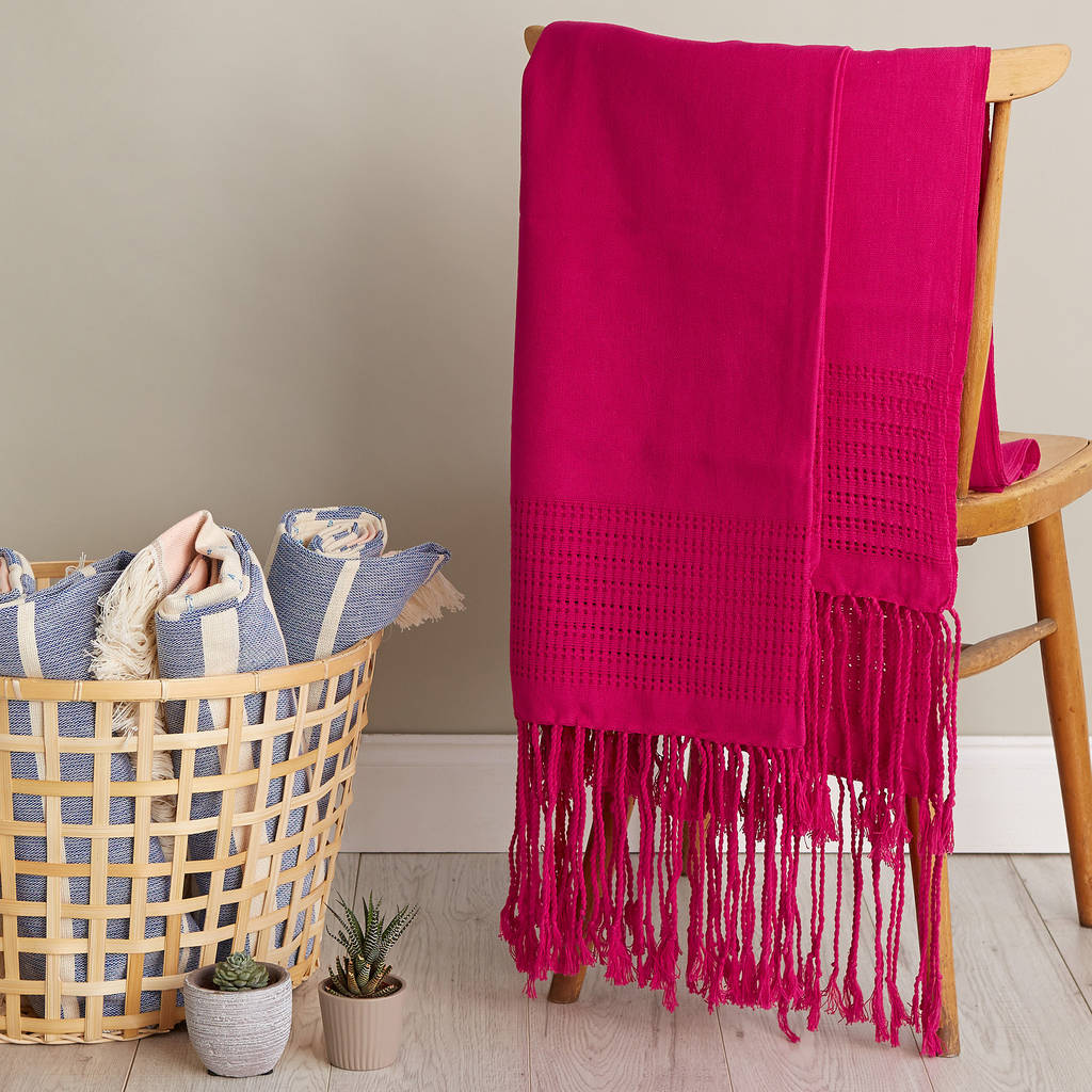 Soft Mexican Throw Woven In Luxurious Cotton, 1 of 8