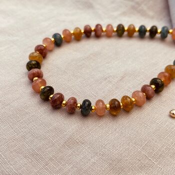 Indian Agate Beaded Necklace, 3 of 5