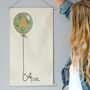 Personalised Baby Name Wall Hanging With Balloon, thumbnail 2 of 5