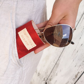 Personalised Leather Glasses Case, 3rd Anniversary Gift, 8 of 11