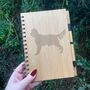 Personalised Irish Setter Silhouette Engraved Notebook, thumbnail 2 of 2