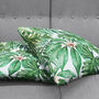 Green Tropical Eucalyptus Leaves Cushion Cover, thumbnail 4 of 7