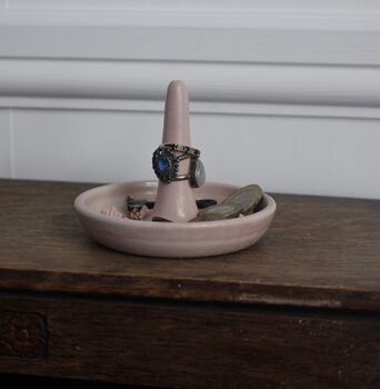 Ceramic Ring Holder In Pink, 2 of 3