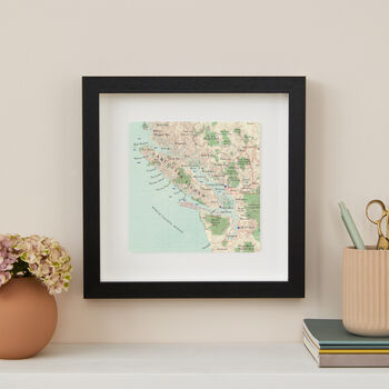 Personalised Vancouver Map Print Wall Art, 2 of 5
