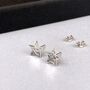 Personalised Metallic Star Map And Silver Star Earrings, thumbnail 3 of 5