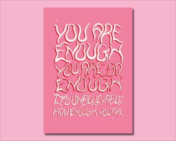 You Are Enough Art Print, 2 of 2