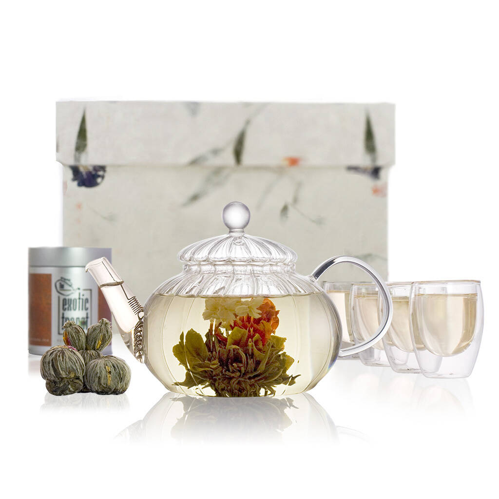 Mandalay Flowering Tea Gift Set By The Exotic Teapot