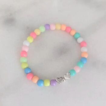 Back To School Beaded Heart Bracelet, 4 of 6