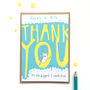 'Big Thank You' Greeting Card, thumbnail 1 of 2
