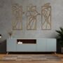 Three Muses: Contemporary Wooden Ladies Wall Art, thumbnail 6 of 12