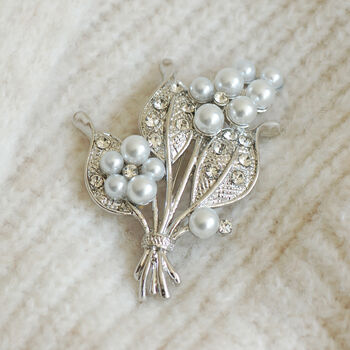 Vintage Style Bouquet Brooch, 3 of 7