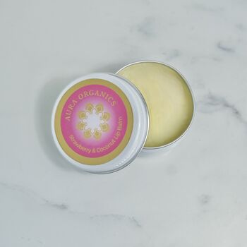 Strawberry And Coconut Vegan Organic Lip Balm, 3 of 3