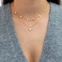 Mother Of Pearl Hearts Choker Necklace, thumbnail 3 of 4
