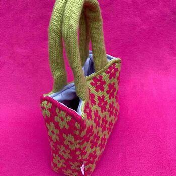 Blossom Knitted Mini Box Bag, 10 of 12