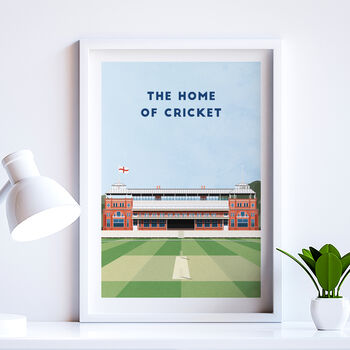 Contemporary Cricket Ground Print Gift, Framed Or Unframed, 8 of 11
