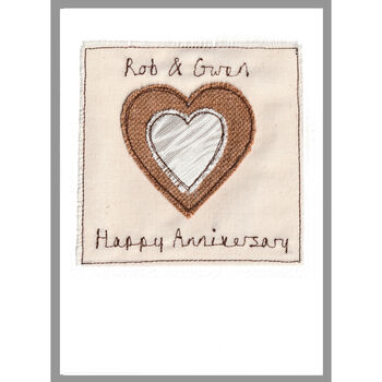 Personalised 8th Or 19th Bronze Anniversary Card, 9 of 9