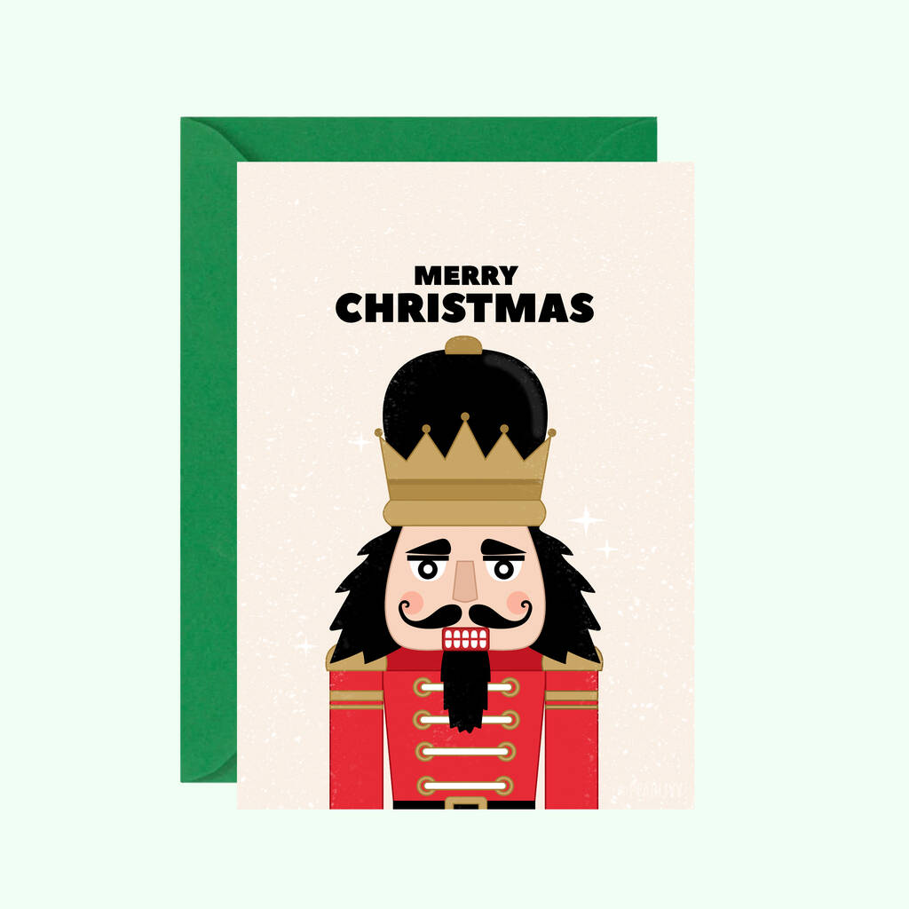 Nutcracker Christmas Card, 1 of 1