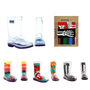 Squelch Transparent Wellies And Three Sock Set Giraffe, thumbnail 2 of 7