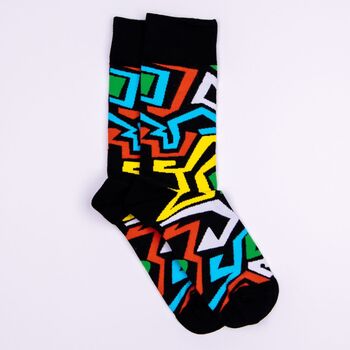 Afropop Socks Blacked Out Gift Set, 8 of 10