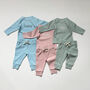 Childrens Personalised Organic Cotton Ribbed Set, thumbnail 4 of 10