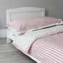 Floral Stripe Duvet Cover And Pillowcase Set Two Sizes, thumbnail 6 of 12
