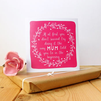 The Way Mum Told You To Card, 4 of 5
