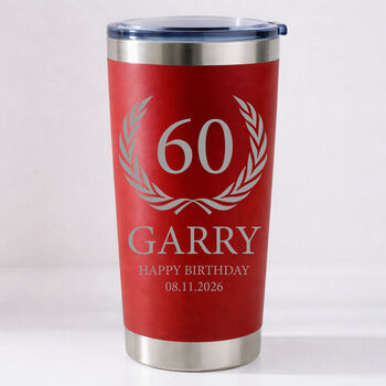 Personalised Birthday Crest Travel Cup – Double Wall Insulated, 12 of 12