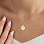 Four Leaf Clover Necklace With Initials, thumbnail 7 of 9