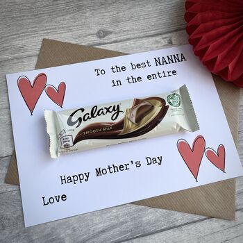 Happy Mother's Day Nanny/Nanna Galaxy Chocolate Card, 2 of 3