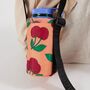 Cherry Red Pink Puffy Water Bottle Sling, thumbnail 3 of 3