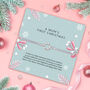 A Mums First Christmas Wreath Bracelet In White Soft Pouch, thumbnail 2 of 5