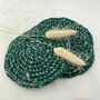 Fair Trade Crochet Coasters Banana Allo 13cm 4pc Set, thumbnail 7 of 12