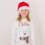 Personalised Polar Bear Kids Christmas T Shirt / Top, thumbnail 3 of 6