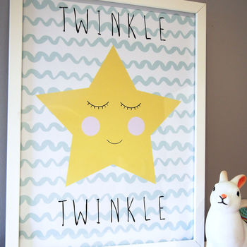 Twinkle Star Nursery Print, 2 of 2