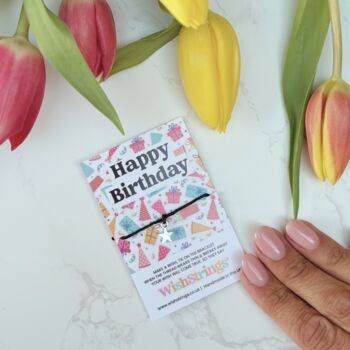 Happy Birthday Wish Bracelet With Silver Star Charm – A Keepsake To Celebrate Their Special Day, 2 of 6