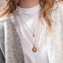 Blooming Lotus Moonstone Necklace In 18k Gold Vermeil, thumbnail 4 of 8