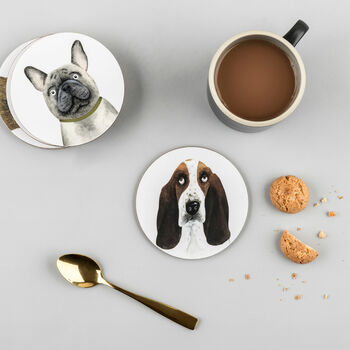 Poppy The Basset Hound Dog Placemat, 4 of 4