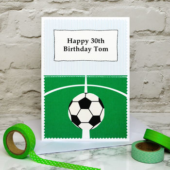 'Football' Personalised Birthday Card, 2 of 4