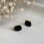 Halloween Black Cat Stud Ceramic Earrings, thumbnail 6 of 9