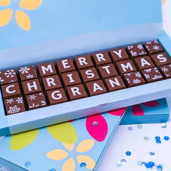 Personalised Nana Grandma Granny Christmas Chocolate, 3 of 8