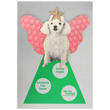 White Poodle Tree Topper, 3 of 4