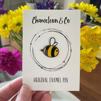 Bee Enamel Pin Badge, 2 of 6