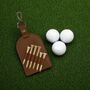 Tan Golf Tee Holder Personalised With Any Message, thumbnail 1 of 8