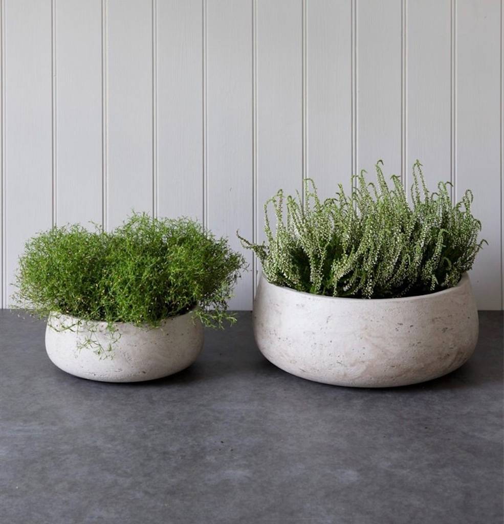 Set Of Two Concrete Bowls