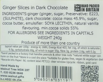 Heart Full Of Ginger Tongues Dipped In Dark Chocolate, 7 of 7