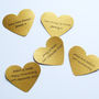 Personalised Golden Wedding Anniversary Heart Gift, thumbnail 9 of 12